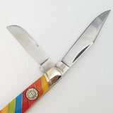 Rough Ryder Lollipop Stockman Multi-Colored Folding Stainless Pocket Knife 2464