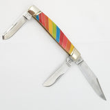 Rough Ryder Lollipop Stockman Multi-Colored Folding Stainless Pocket Knife 2464