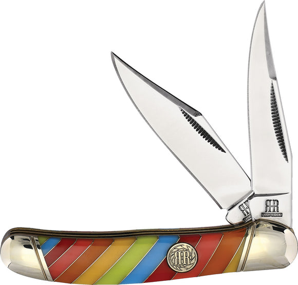 Rough Ryder Lollipop Copperhead Multi-Colored Folding Stainless Knife 2466