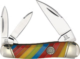 Rough Ryder Lollipop Swayback Whittler Multi-Colored Folding Pocket Knife 2468