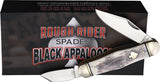 Rough Ryder Swell Center Jack Appaloosa Bone Folding Stainless Pocket Knife 2487