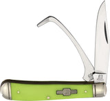 Rough Ryder Equestrian Trapper Glow in The Dark Folding Stainless Knife 2491