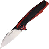 Rough Ryder Linerlock A/O Black & Red G10 Folding Stainless Pocket Knife 2534