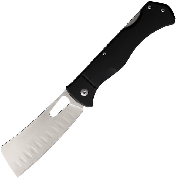 Rough Ryder Sous Chef Cleaver Lockback Black Aluminum Folding VG-10 Knife 2537
