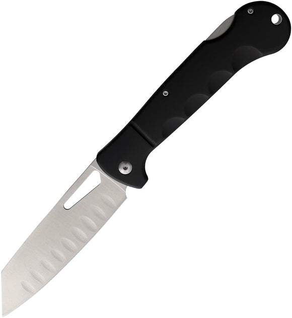 Rough Ryder Sous Chef Santoku Lockback Black Aluminum Folding VG-10 Knife 2539