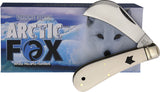 Rough Ryder Arctic Fox Hawkbill Micarta Folding Stainless Pocket Knife 2543