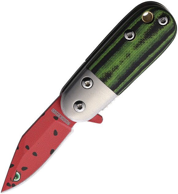Rough Ryder Angry Watermelon Linerlock A/O G10 Folding Stainless Knife 2547