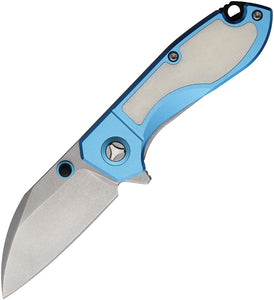 Rough Ryder Tattoo Series Framelock Blue Aluminum & Stainless Folding Knife 2552