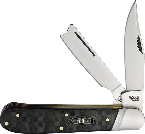Rough Ryder Bearhead One Arm Razor Pakkawood Folding Pocket Knife 2568