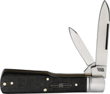 Rough Ryder Black Reserve Bearhead Gunstock Folding Pocket Knife 2570