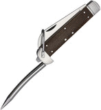 Rough Ryder Marlin Spike Brown Micarta Folding Stainless Pocket Knife 2573