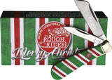 Rough Ryder Merry Christmas Half Hawk 30th Anniversary Folding Pocket Knife 2595