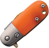 Rough Ryder Mean Tangerine Linerlock A/O Orange Folding Stainless Knife 2604