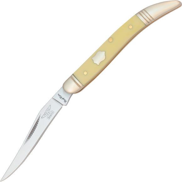 Rough Rider Baby Toothpick Yellow Synthetic Handles Folding Blades Knife 604