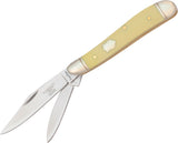 Rough Rider Peanut Yellow Synthetic Handles Stainless Folding Blades Knife 605