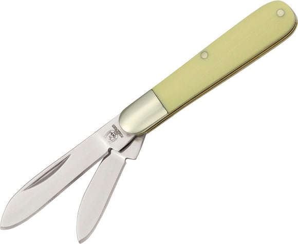 Rough Rider Mini Jack Yellow Synthetic Handle Stainless Folding Blades Knife 920