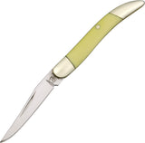 Rough Rider Mini Toothpick Yellow Handles Stainless Folding Clip Blade Knife 979