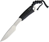 Real Steel Marlin 6.25" Black Cord Wrapped Survival Fixed Blade Knife 3515