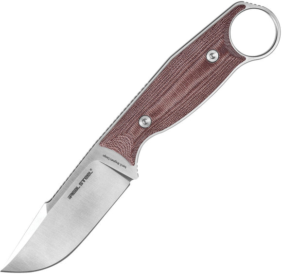 Real Steel Furrier Skinner Fixed Blade Knife Red Micarta Bohler N690 3611RM
