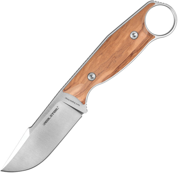 Real Steel Furrier Skinner Fixed Blade Knife Olive Wood Bohler N690 3611W