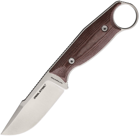 Real Steel Furrier Harpoon Fixed Blade Knife Red Micarta Bohler N690 3612RM