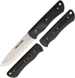 Real Steel Bushcraft Set Black/Green Fixed Blade Knife 3714