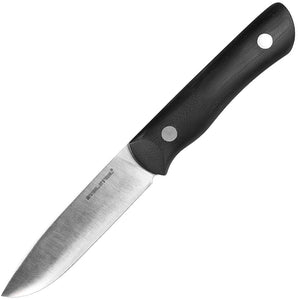 Real Steel Bushcraft III Black G10 Convex Grind D2 Fixed Blade Knife 3725c