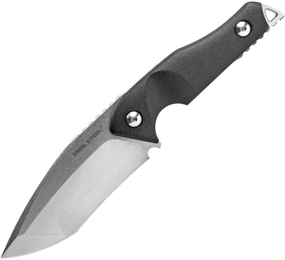 Real Steel Doppler Fixed Stonewash Blade G10 Handle Knife 3781