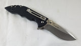 Real Steel E77 Black G-10 Handle Folding Knife Plain Edge blade - 5115
