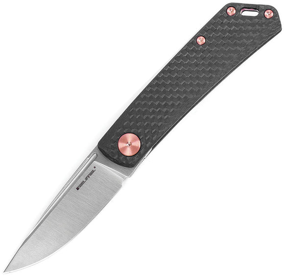 Real Steel Luna Slip Joint Carbon Fiber Folding Pocket Knife 7005