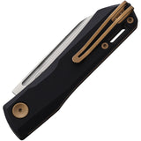 Real Steel Solis Lite Slip Joint Black G10 Folding D2 Tool Steel Pocket Knife 7064BZ