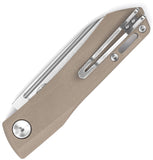 Real Steel Solis Lite Slip Joint Coyote G10 Folding D2 Steel Pocket Knife 7064CS