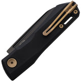 Real Steel Solis Lite Slip Joint Black G10 Folding D2 Tool Steel Pocket Knife 7064FZ