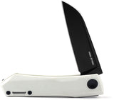 Real Steel Solis Lite Slip Joint White G10 Folding D2 Steel Pocket Knife 7064WB