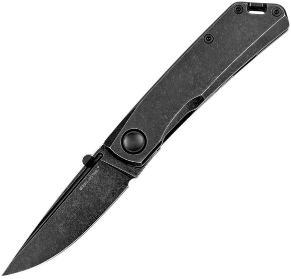 Real Steel Luna Eco Framelock Black 3Cr13 Stainless Folding K110 Pocket Knife 7083