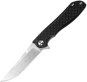 Real Steel Carbon Fiber Megalodon Revival Framelock Folding  Knife 7422