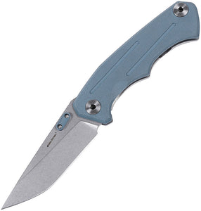 Real Steel Crusader Framelock Light Gray G10 Folding Knife 7442