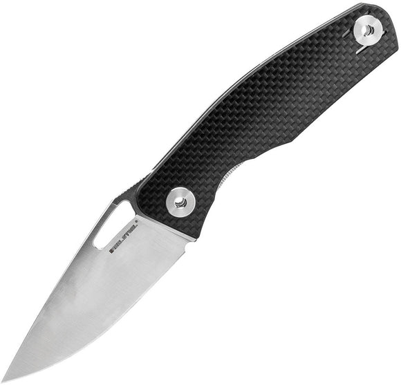 Real Steel Terra Linerlock Carbon Fiber Folding Knife 7454