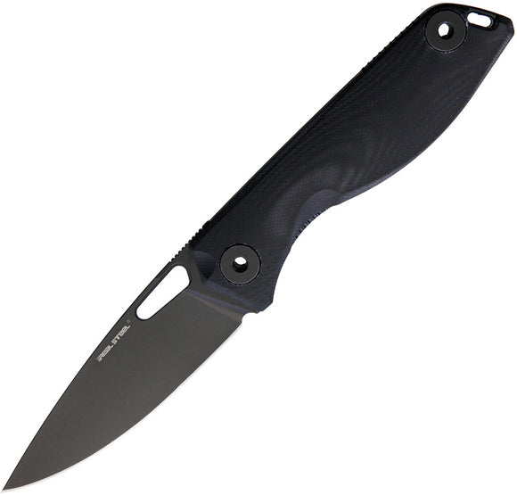Real Steel Sidus Black Linerlock Folding Knife 7461