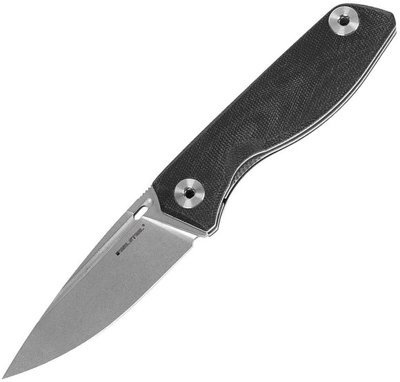 Real Steel Sidus Free Linerlock Black Micarta Folding Knife 7466