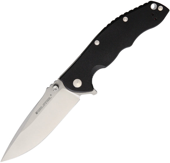 Real Steel T101 Linerlock Black G10 Handle Folding Knife 7520