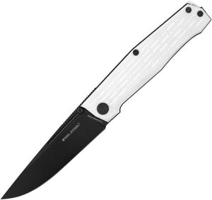 Real Steel Rokot Pocket Knife Linerlock White G10 Folding Bohler N690 7641M
