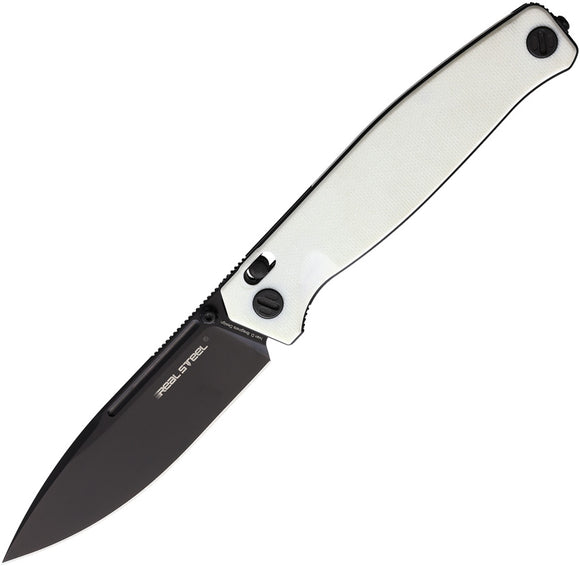 Real Steel Huginn Slide Lock White G10 Folding VG-10 Pocket Knife 7652WB