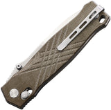 Real Steel Muninn Slide Lock Green Micarta Folding VG-10 Pocket Knife 7751GM