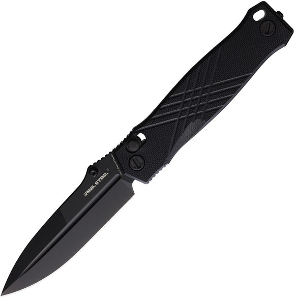 Real Steel Muninn Slide Lock Black G10 Folding VG-10 Pocket Knife 7752B
