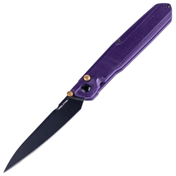 Real Steel G5 Metamorph Button Lock Purple G10 Folding 14C28N Pocket Knife 7832P