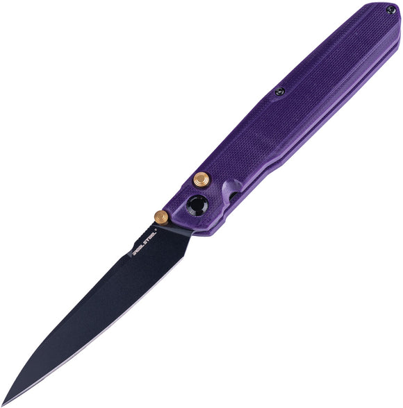 Real Steel G5 Metamorph Button Lock Purple G10 Folding 14C28N Pocket Knife  OPEN BOX