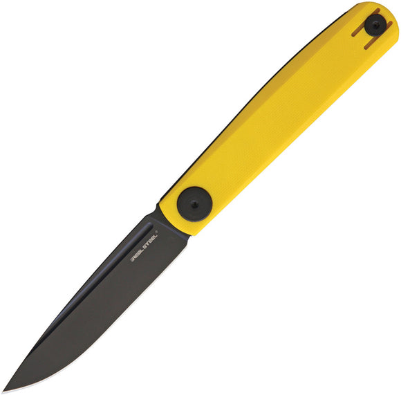 Real Steel GSlip Slipjoint Yellow Folding Knife 7843