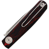 Real Steel Gslip Compact Red & Black G10 Folding VG-10 Pocket Knife 7865OR