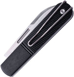 Real Steel Barlow RB5 Slip Joint Black G10 Folding N690 Pocket Knife 8021B